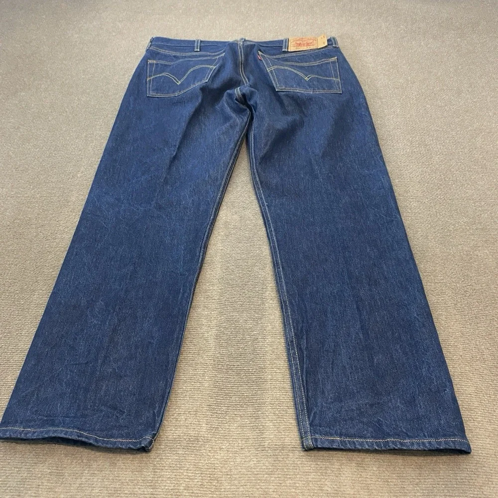 vtg Levis 501 Jeans Mens 40 Fits 39x30 Y2K Button Fly Blue Distressed‎ Denim 90s